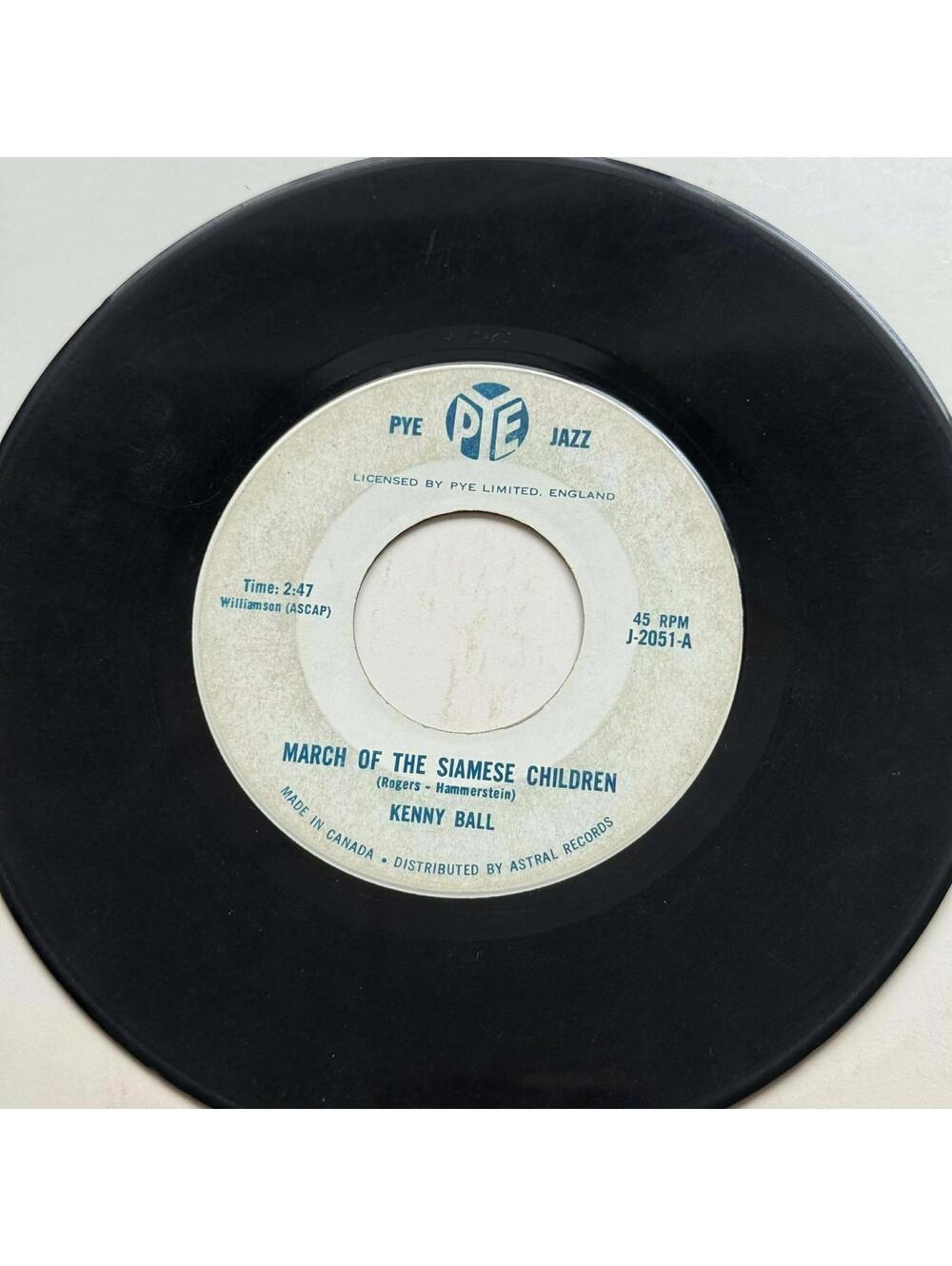 Kenny Ball - Vilia/March of the Siamese Children 45rpm VG+ R9